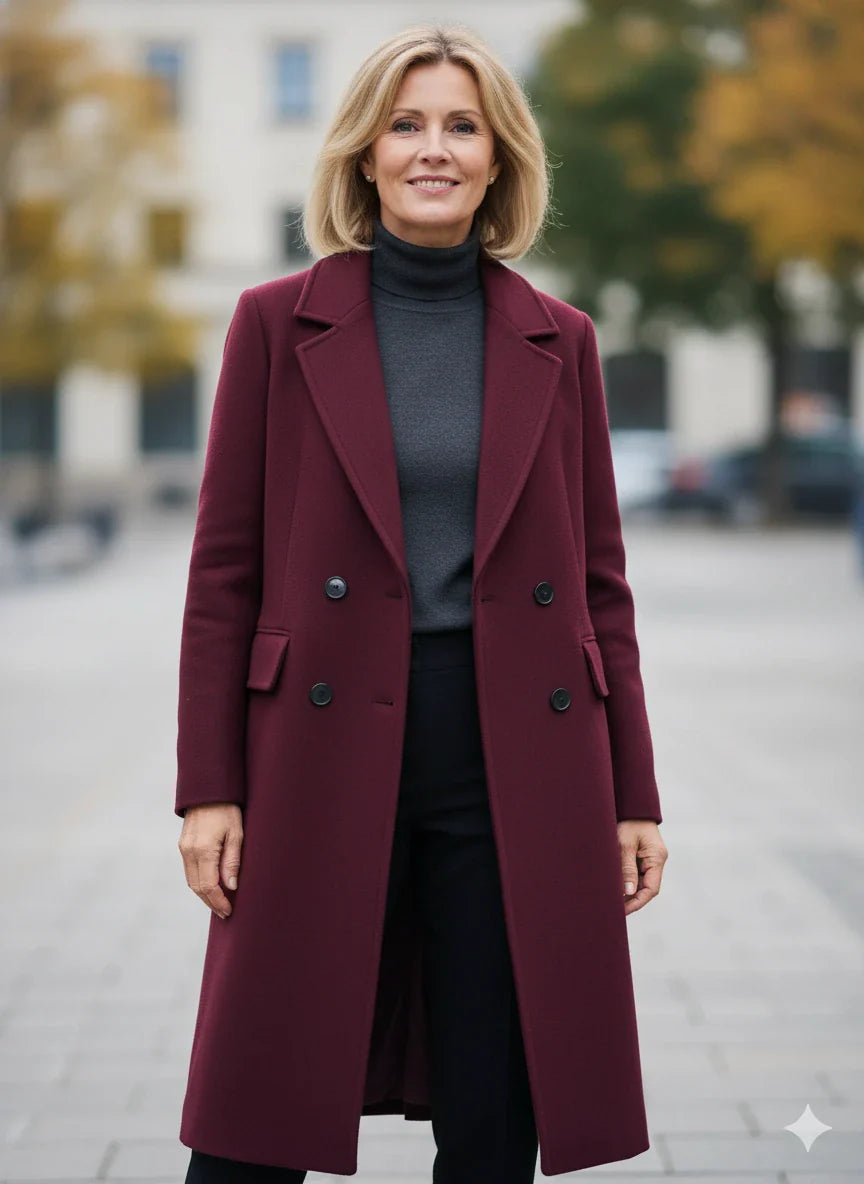 Elin™ | Klassisk ullkappa för höst och vinter