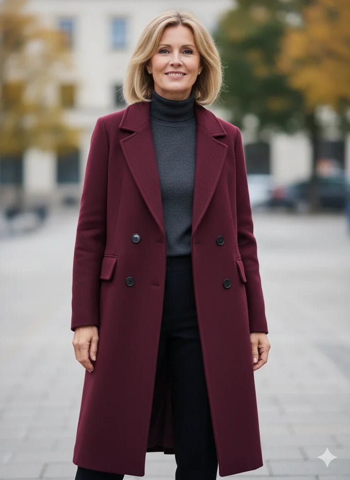 Elin™ | Klassisk ullkappa för höst och vinter