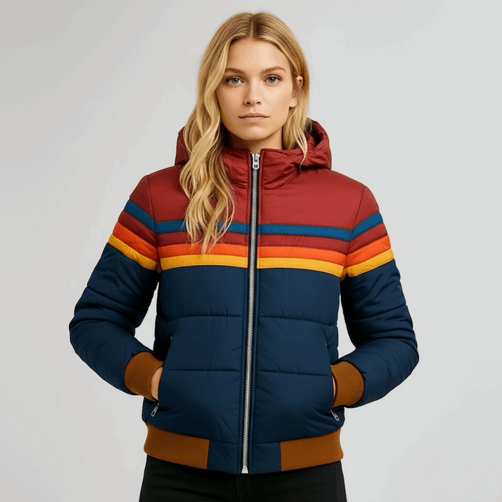 Zaluva™ | Färgad pufferjacka